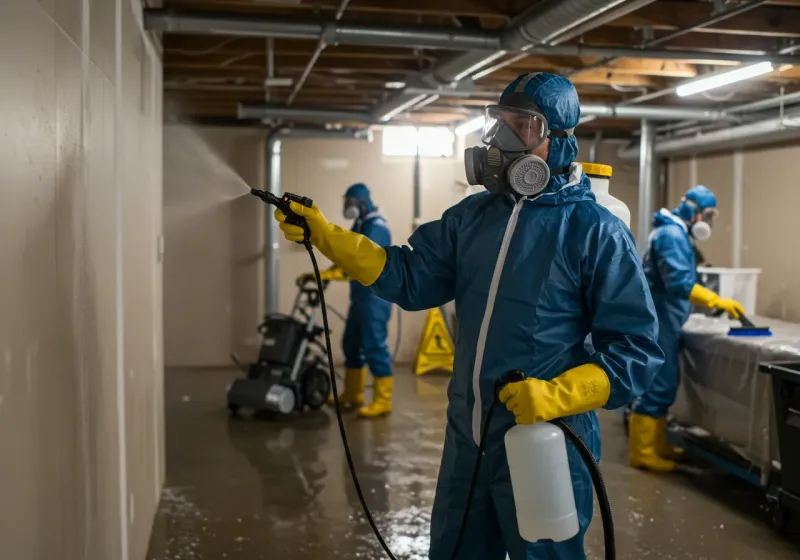 Basement Sanitization and Antimicrobial Treatment process in Placitas, NM