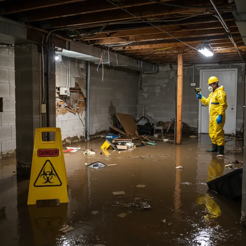 Flooded Basement Electrical Hazard in Placitas, NM Property